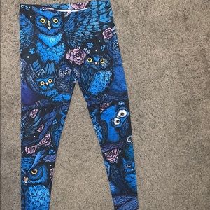 Owl print leggings